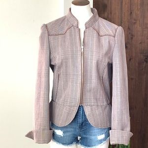 Parallel Plaid Blazer Size 12